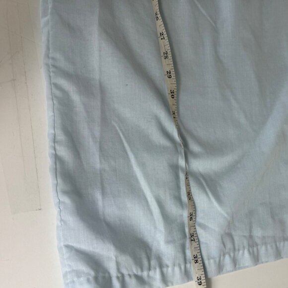 Adonna Light Blue Nightgown Size L Lace Trim Cap Sleeve VTG Cotton Blend USA - Picture 9 of 13